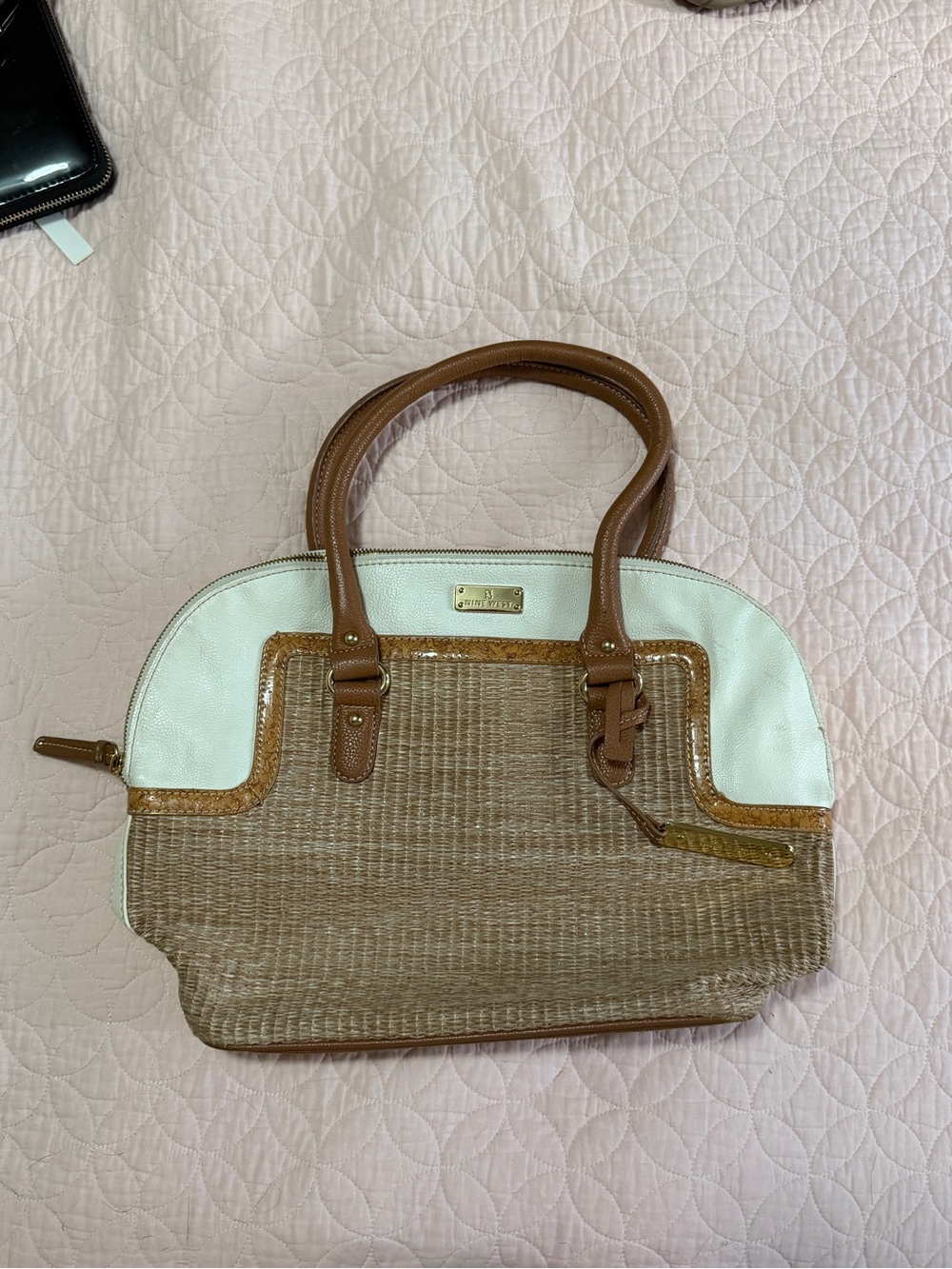 Nine West  Woven Straw bag